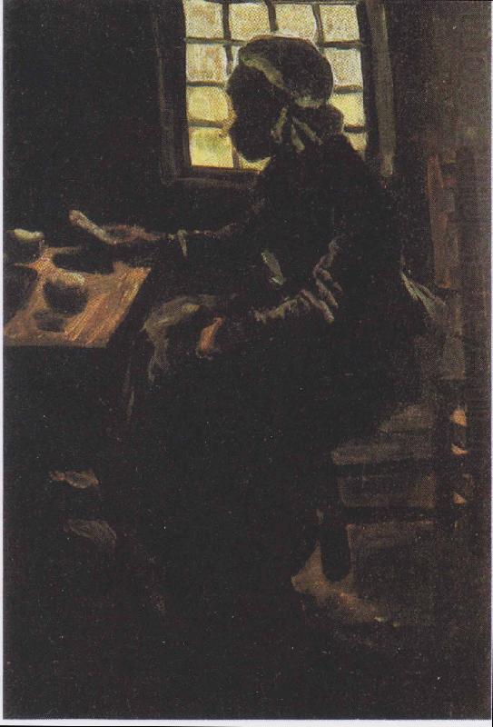 Peasant woman eating, Vincent Van Gogh
